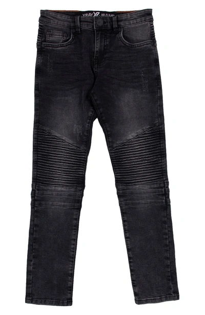 Shop X-ray Super Flex Moto Skinny Jeans In Black