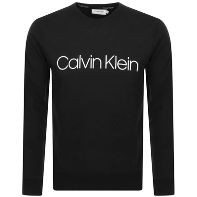 Calvin Klein Big & Tall Large Logo Sweatshirt In Black | ModeSens