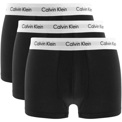 Shop Calvin Klein Underwear 3 Pack Trunks Black
