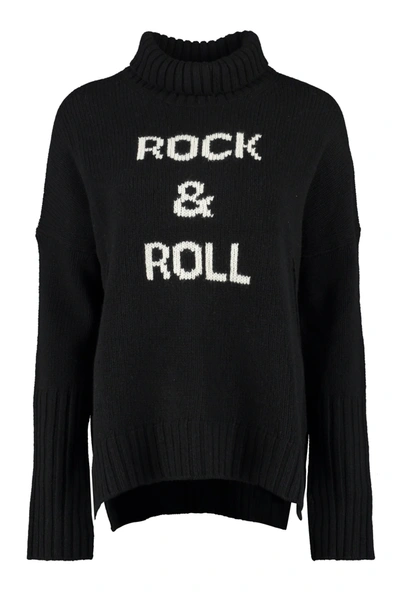 Shop Zadig & Voltaire Alma Rock Turtleneck Sweater In Black