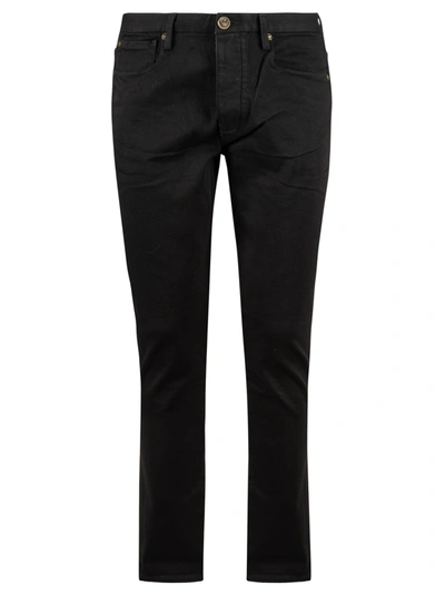 Emporio Armani Skinny Fit Trousers In Black | ModeSens