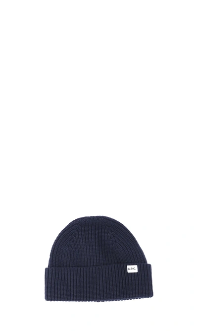 Shop Apc Hat In Blue
