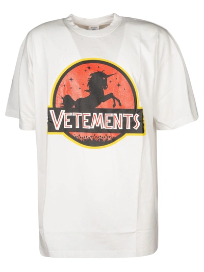 Shop Vetements Wild Unicorn T-shirt In White