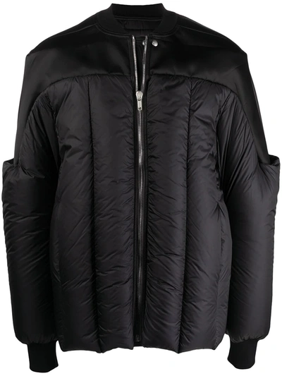 Shop Rick Owens Geth Bomber Jacket In Black