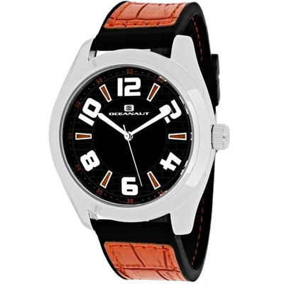 Shop Oceanaut Vault Quartz Black Dial Men's Watch Oc7514 In Black / Brown