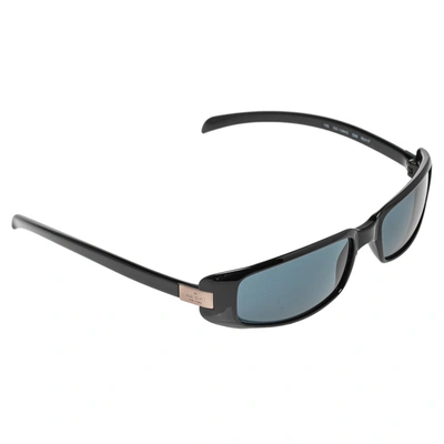 Pre-owned Gucci Blue/black Acetate Gg1188/s Rectangle Sunglasses