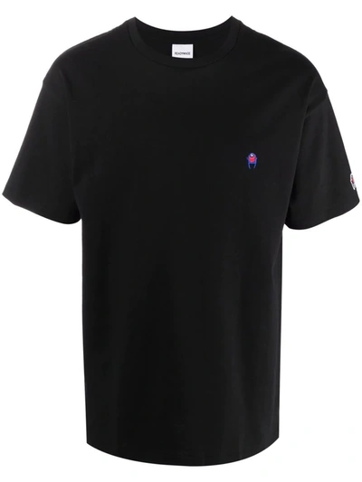 Shop Readymade Logo-embroidered Cotton T-shirt In Black