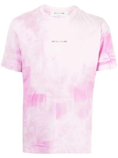 Shop Alyx Tie-dye Cotton T-shirt In Pink