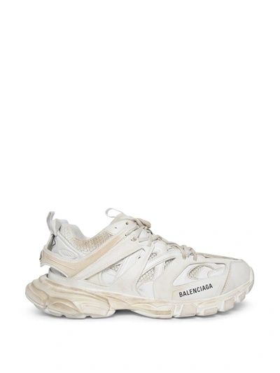 Shop Balenciaga Faded Track Sneaker White