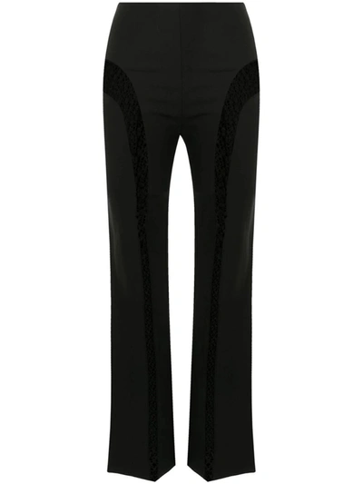 Shop Dion Lee Suspended Lace Pant In Black