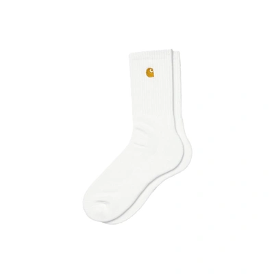 Shop Carhartt Chase Socks (white/gold)