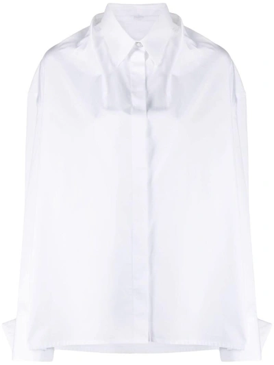 Shop Givenchy Oversized Long-sleeve Shirt In White