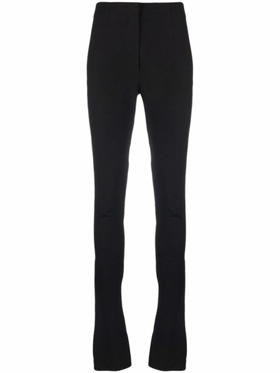 Shop Jacquemus Le Pantalon Obiou Slit Trousers In Black