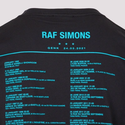 Shop Raf Simons Cotton T-shirt Tshirt In Black