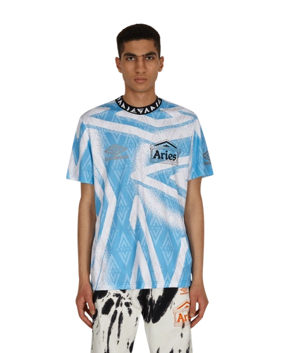 Shop Aries Umbro Football Jersey In Blue/white