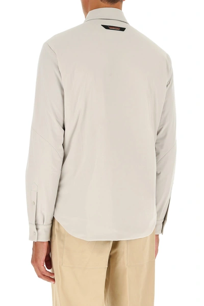 Shop Sease Sand Stretch Nylon Padded Shirt  Beige  Uomo M