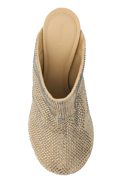 Shop Bottega Veneta Embellished Suede Sparkle Dot Sock Mules  Printed  Donna 39