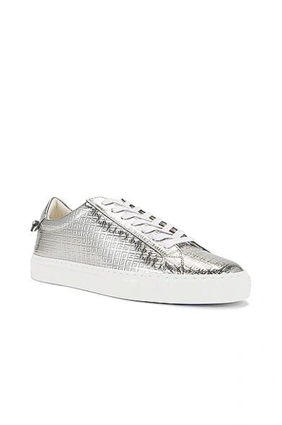 Shop Givenchy Urban Street Low Sneakers In Silver