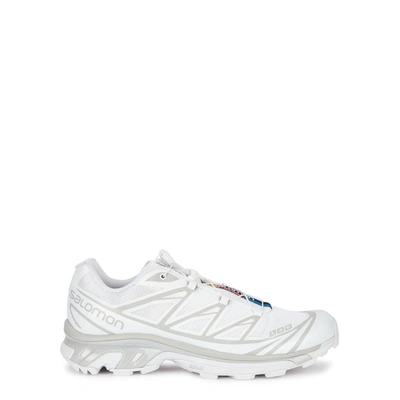 Shop Salomon Xt 6 White Mesh Sneakers