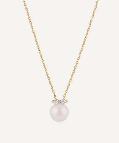 Shop Dinny Hall 14ct Gold Shuga Pearl And Diamond Pendant Necklace