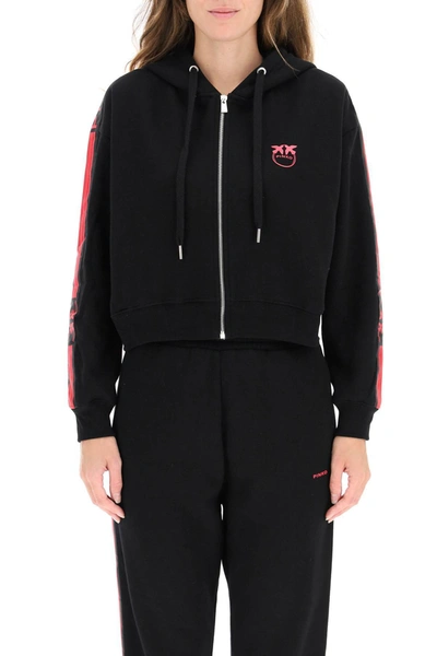 Shop Pinko Acerno Full Zip Hoodie In Mixed Colours