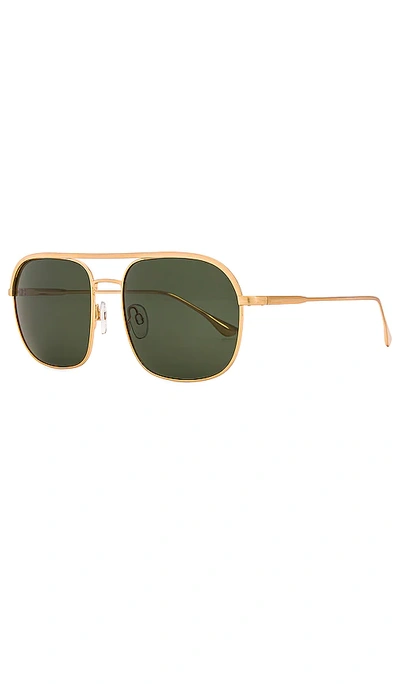 Shop Anine Bing Highland Sunglasses In 金色