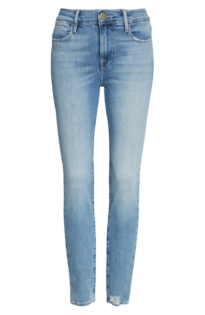 Shop Frame Le High Skinny Ankle Jeans In Hidalgo Chew