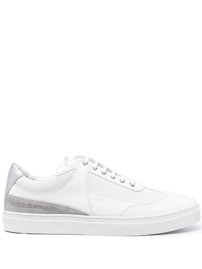 Shop A-cold-wall* Low-top Panelled Sneakers In Weiss