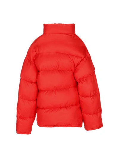 Shop Balenciaga Women's Red Polyamide Down Jacket