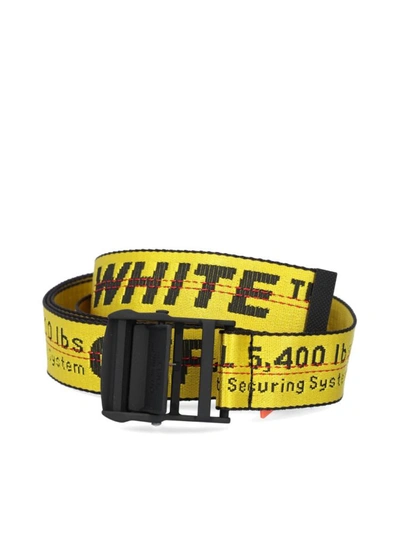 Shop Off-white Men's Yellow Polyester Belt