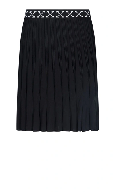 Shop Off-white Women's Black Polyester Skirt