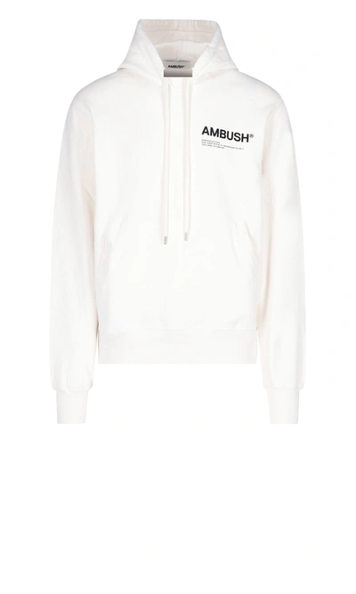 Shop Ambush Men's White Cotton Sweatshirt