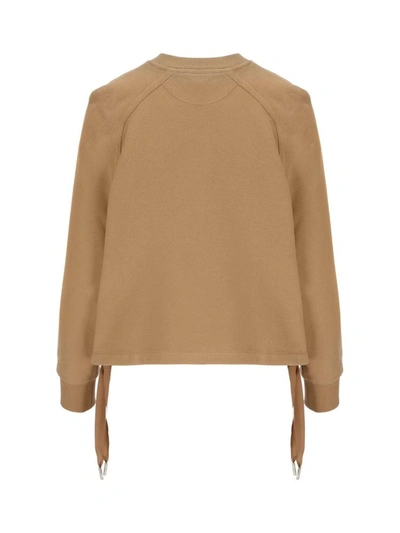 Fendi Logo-embroidered Sweatshirt In Brown