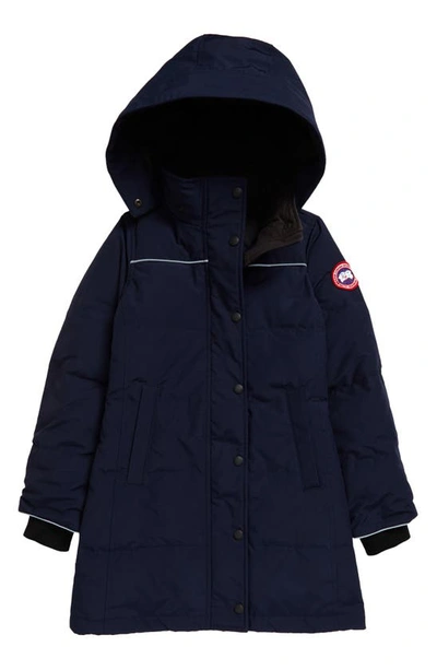 Shop Canada Goose Juniper 625-fill-power Down Parka In Atlantic Navy