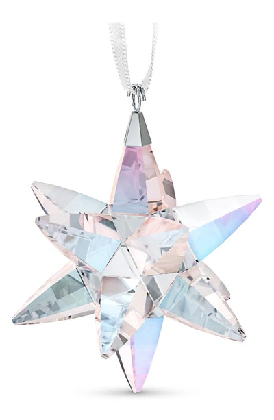 Shop Swarovski Star Shimmer Crystal Ornament In Light Multi-colored
