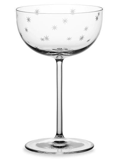 Shop Richard Brendon The Cocktail Star Cut Coupe Glass 2-piece Set In Clear