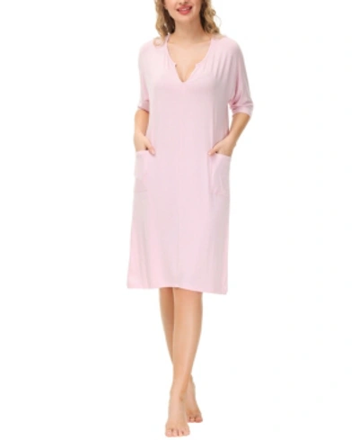 Shop Ink+ivy Women's Dolman Sleeve Dress With Side Patch Pockets In Potpourri