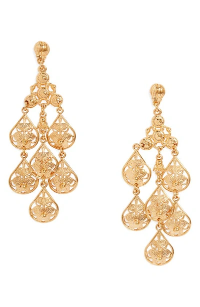 Shop Gas Bijoux Orferia Drop Earrings In Gold