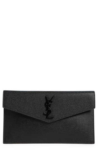 ysl uptown pouch black