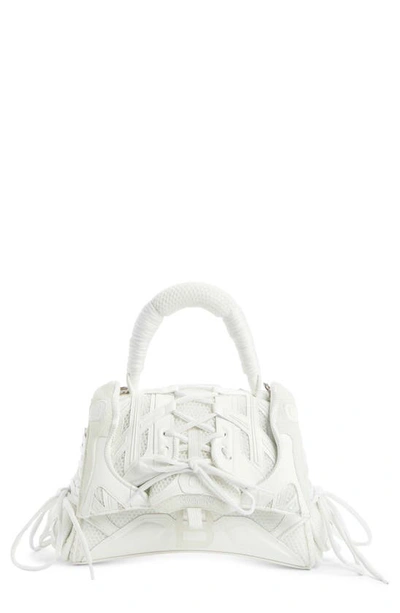 Shop Balenciaga Sneakerhead Small Top Handle Bag In Glow In The Dark