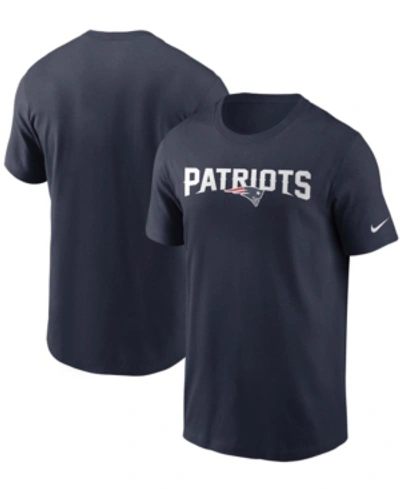 Shop Nike Men's Navy New England Patriots Team Wordmark T-shirt