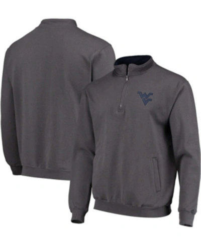 Colosseum Men's Charcoal West Virginia Mountaineers Tortugas Logo Quarter-zip Jacket In Charcoal