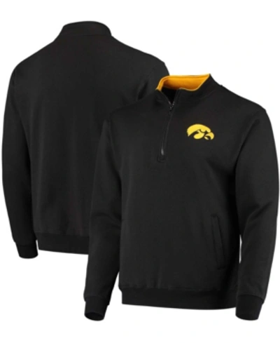 Shop Colosseum Men's Black Iowa Hawkeyes Tortugas Logo Quarter-zip Jacket