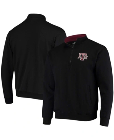 Colosseum Men's Black Texas A M Aggies Tortugas Logo Quarter-zip Jacket In Black