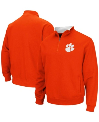 Shop Colosseum Men's Orange Clemson Tigers Tortugas Logo Quarter-zip Pullover Jacket