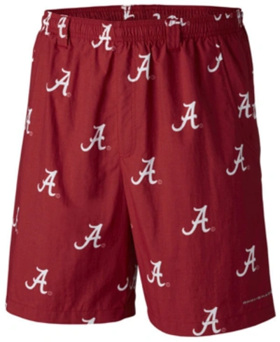 Columbia Men's Alabama Crimson Tide Backcast Printed Short In Crimson