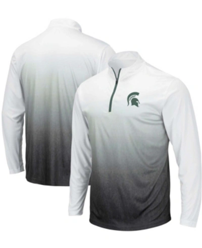 Shop Colosseum Men's Gray Michigan State Spartans Magic Team Logo Quarter-zip Jacket