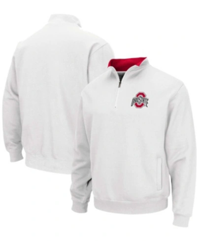 Colosseum Men's White Ohio State Buckeyes Tortugas Team Logo Quarter-zip Jacket In White