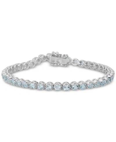 Macy's Amethyst Tennis Bracelet (4 Ct. T.w.) In Sterling Silver (also In Garnet, Blue Topaz & Multi Gemston In Sky Blue Topaz