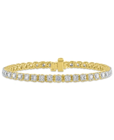 Shop Macy's Diamond Tennis Bracelet (6 Ct. T.w.) In 14k White Gold Or 14k Yellow Gold